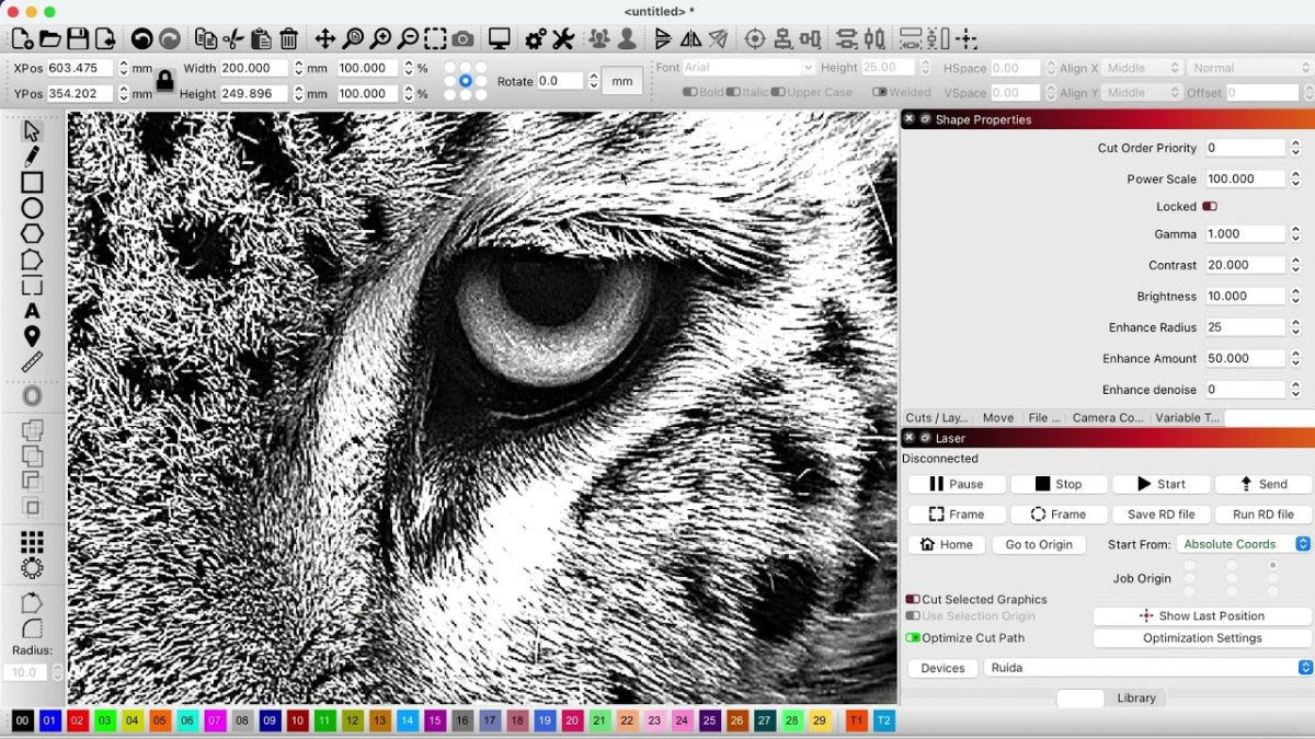 Exploring the Key Features of LightBurn Engraving Software - ACMER