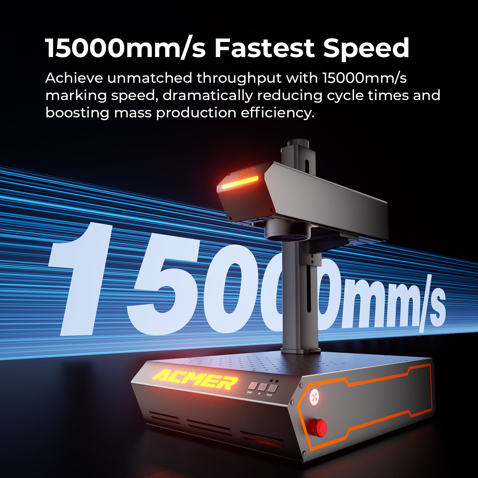 ACMER 20–60W Compact Fiber Laser Engraver – Standard & MOPA Options