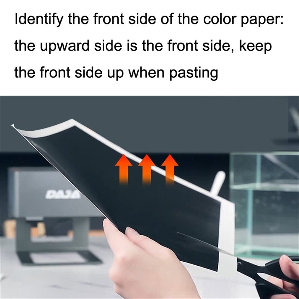 5 Sheet Carved Colored Paper For CO2 Fiber Laser Marking Engraving