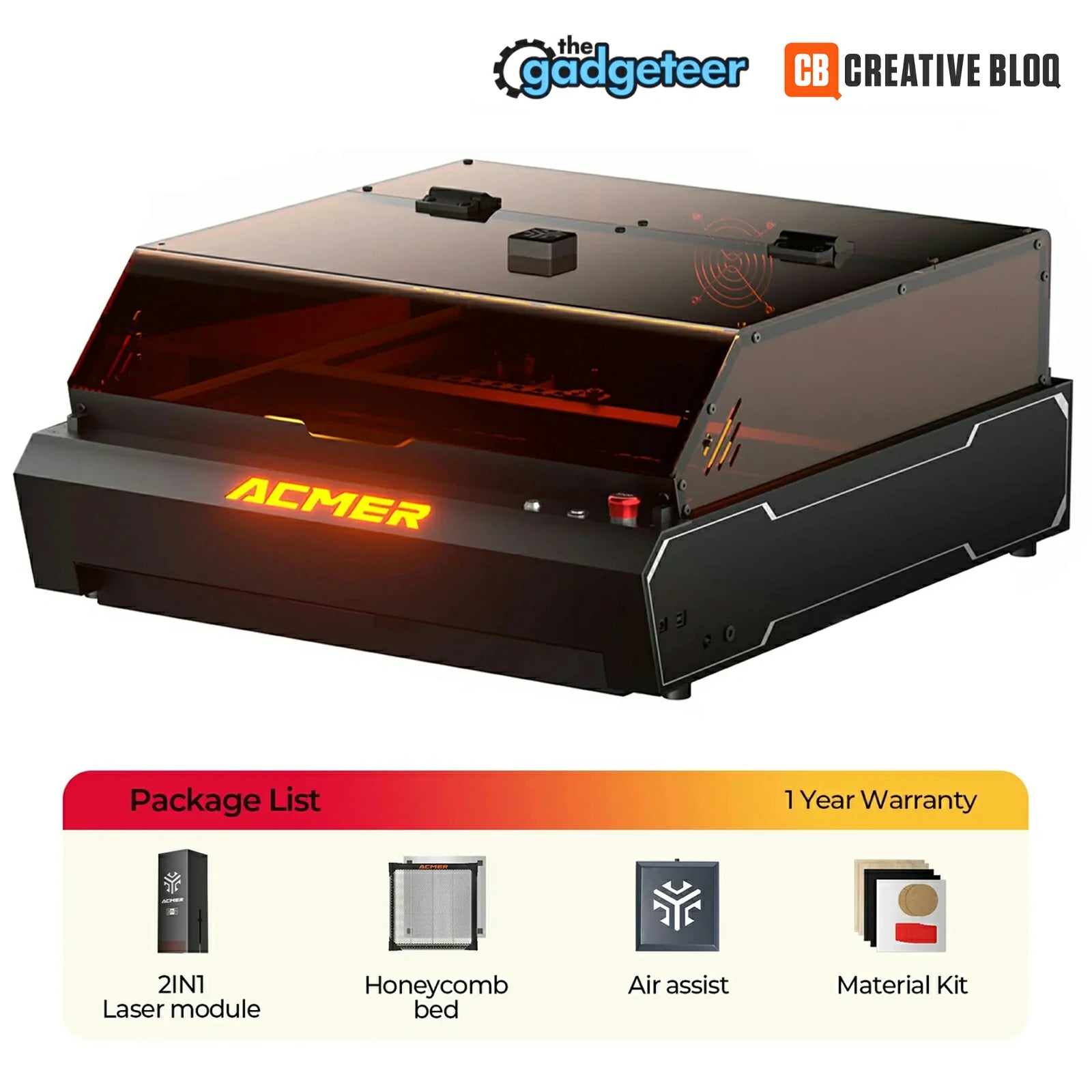 ACMER P3 IR&Diode Enclosed Dual Laser Engraver