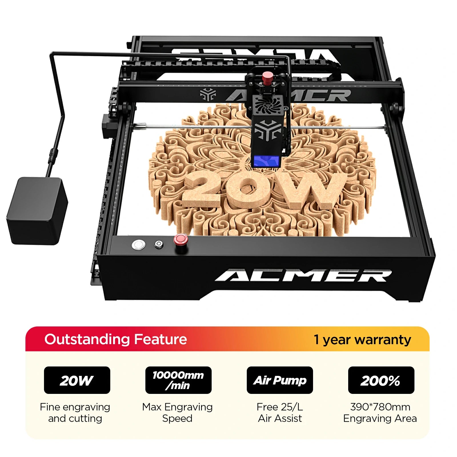 ACMER P1 Laser Engraver Cutting Machine