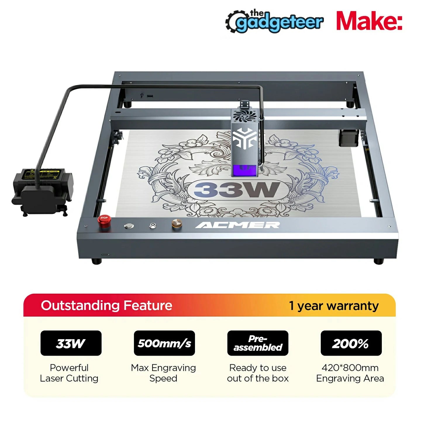 ACMER P2 Laser Engraver Cutting Machine
