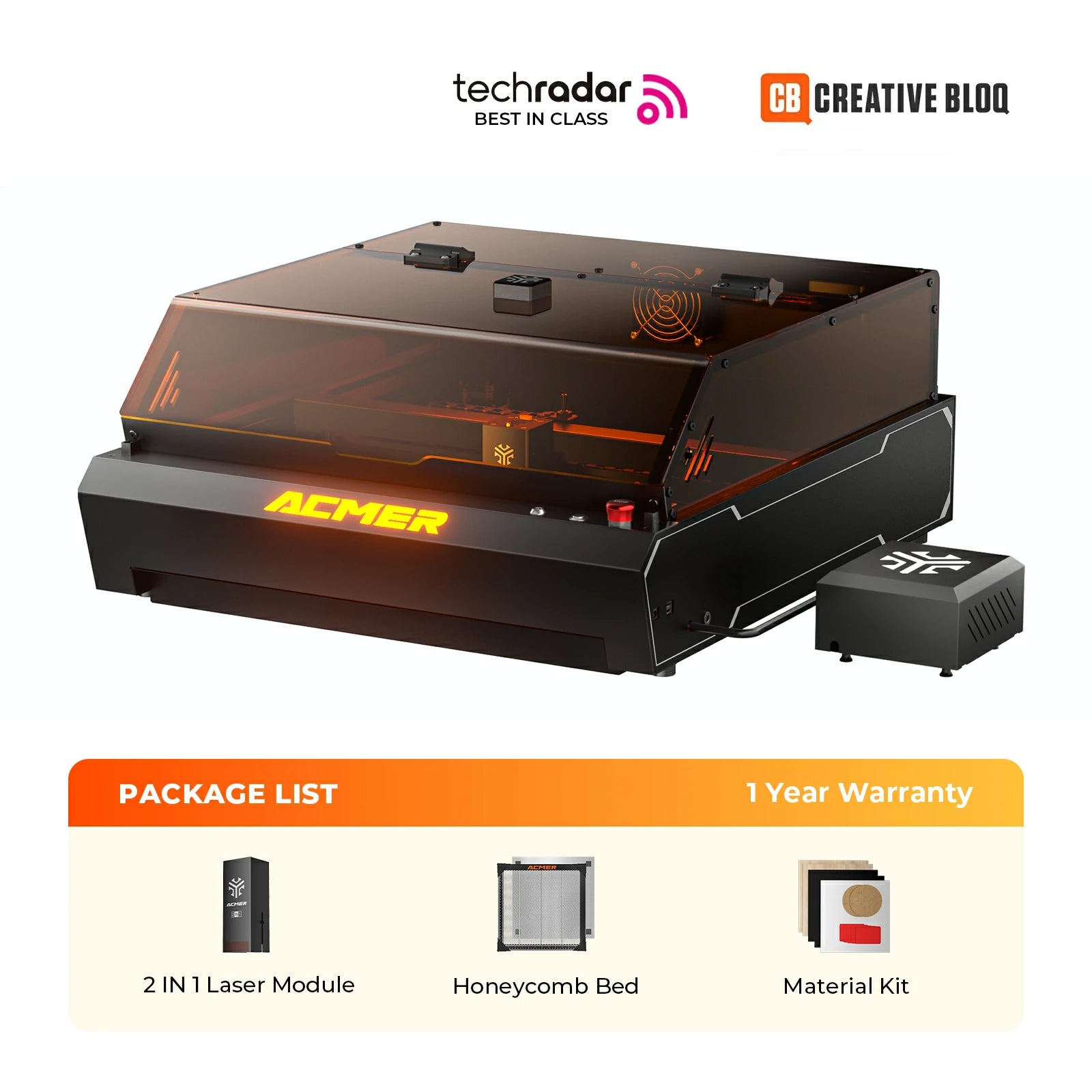 ACMER P3 IR&Diode Enclosed Dual Laser Engraver