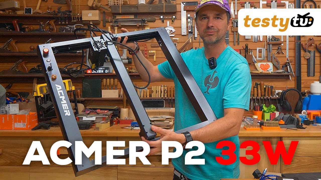 ACMER P2 - perfectly built LED laser with a 33W head - part 1/2
