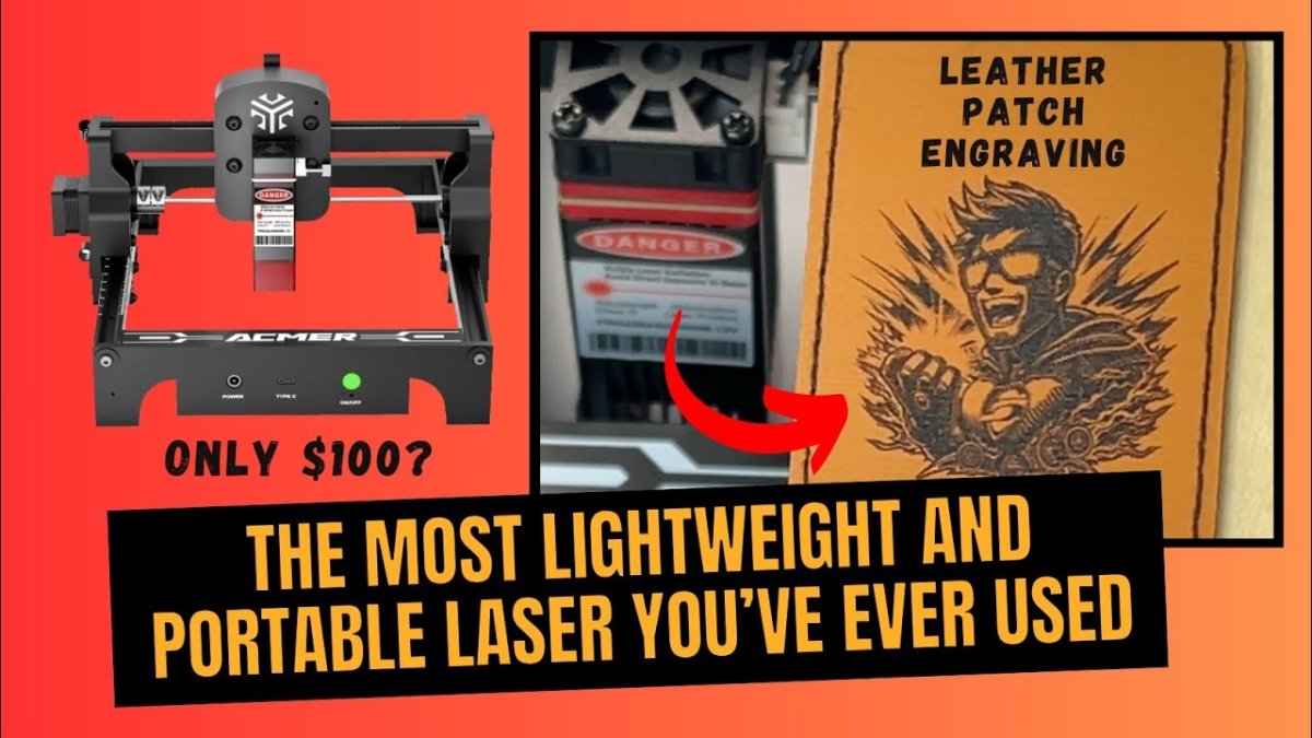 A Portable Laser For Only $100 - Acmer S1 Mini Engraver - lightest and most affordable on the market - ACMER