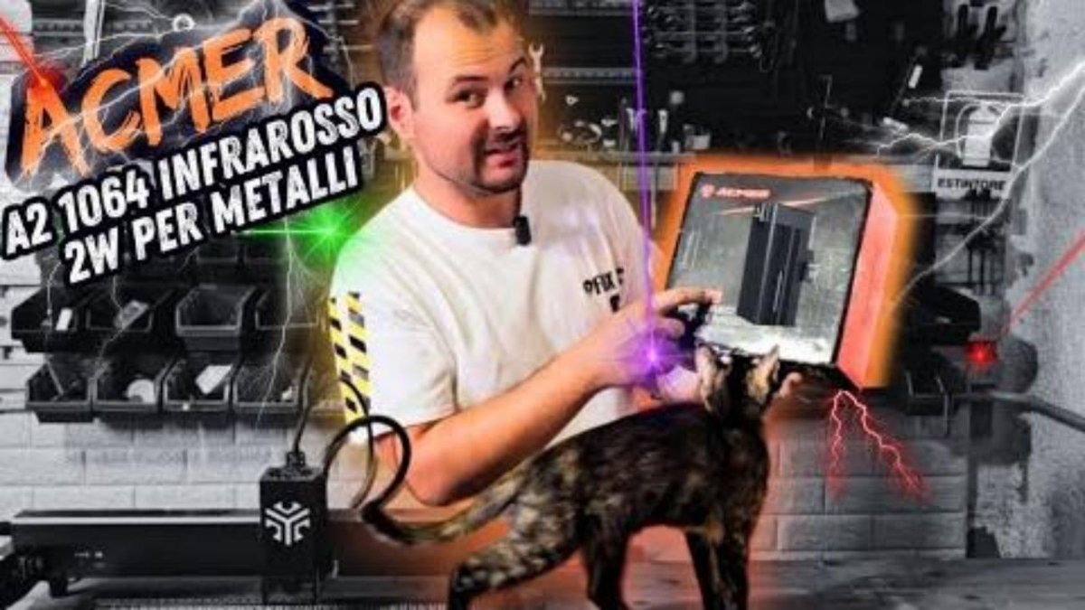 ACMER LASER 2W INFRAROSSO - Potenza ai massimi livelli PER Incisione metalli - ACMER