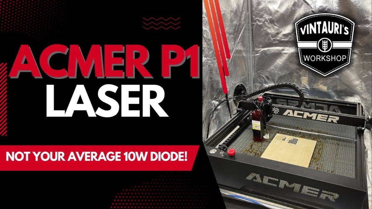 Acmer P1 10W Diode Laser Review - Impressive power and features! - ACMER