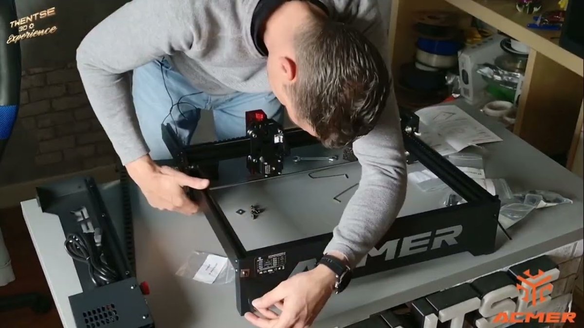 ACMER p1 laser engraver unboxing - ACMER