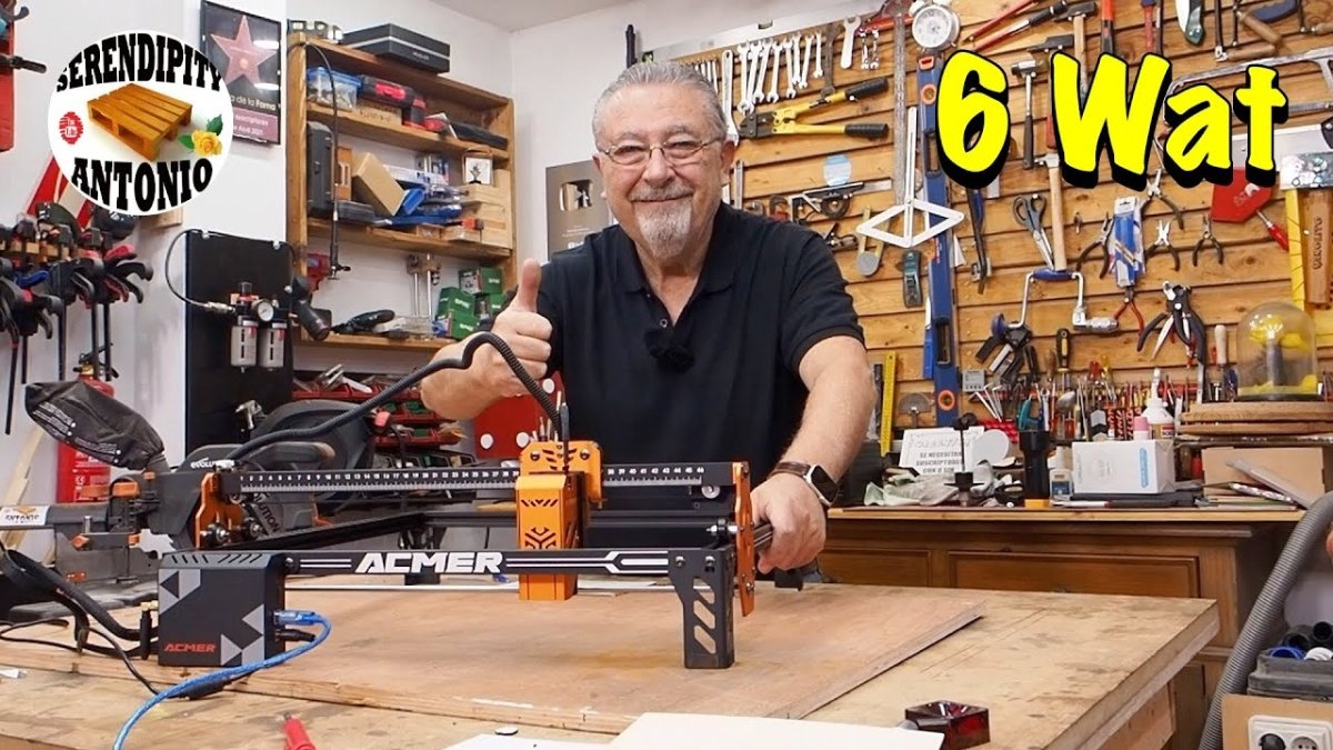 Acmer P1 S Pro Láser de 6W para principiantes ¡El mejor de 2024! - ACMER