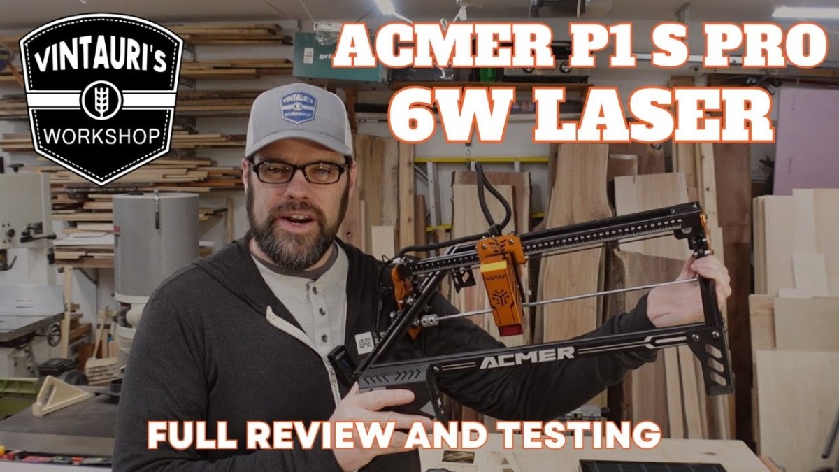 ACMER P1S Pro 6w Diode laser Review - ACMER