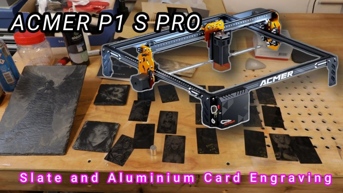 ACMER P1S PRO Engraving Slate and Aluminum cards by Benson Chik - ACMER