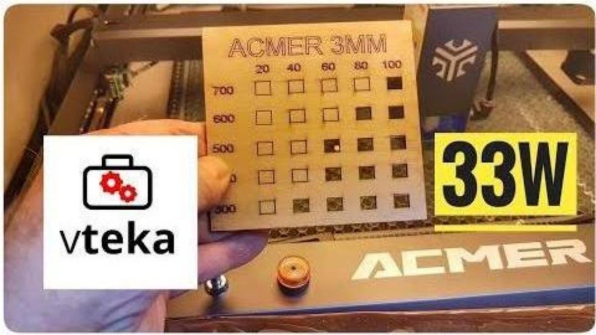 ACMER P2 - 33W laser engraving machine for almost any material. - ACMER