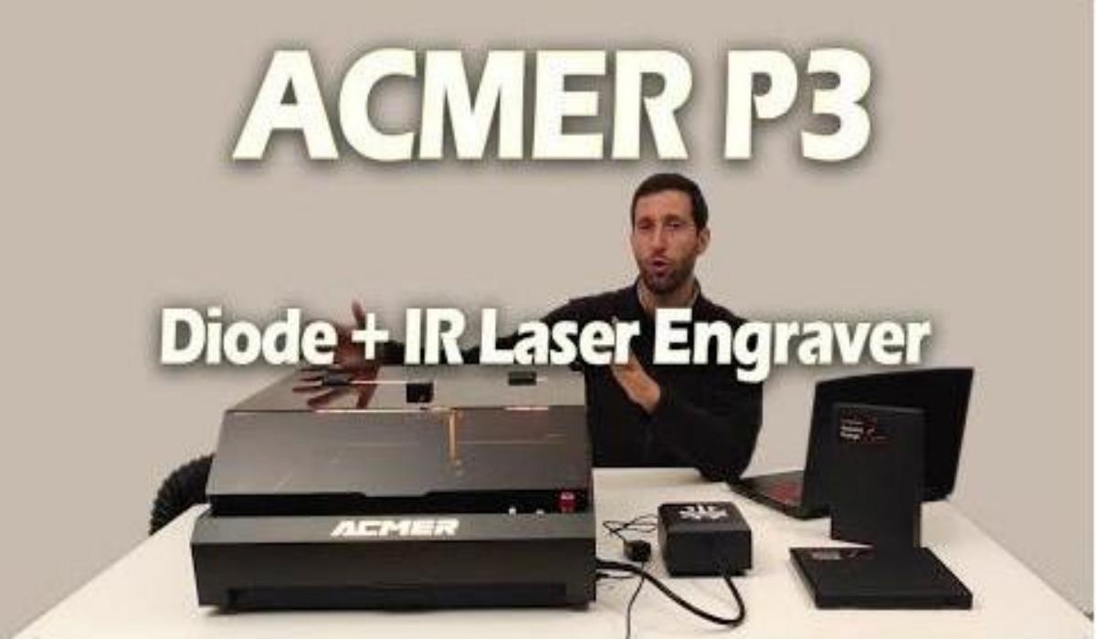 Acmer P3 - Full enclosed IR and blue diode laser engraver - ACMER