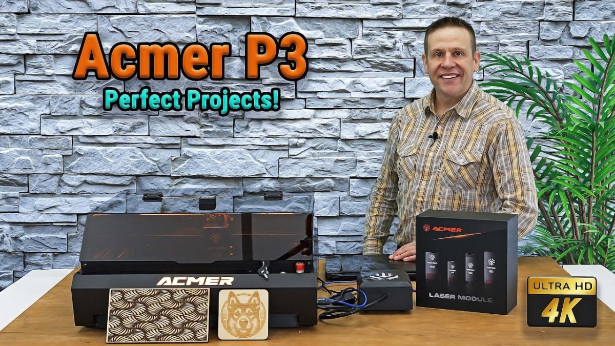 Acmer P3- Project Time! #acmer #laser #laserengraving #fun #funvideo #dyi #woodworking - ACMER