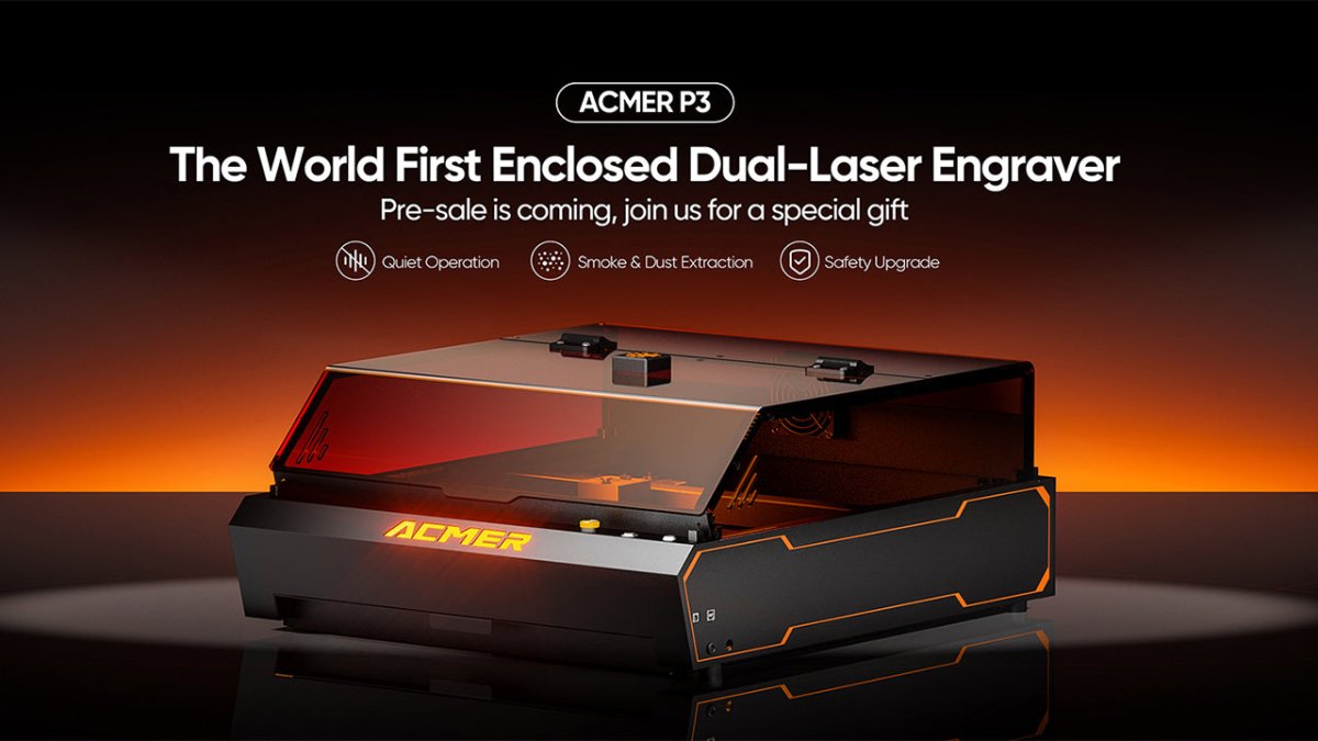 ACMER P3: World's First Enclosed 10W+2W Dual-Laser Engraver - Disrupting the Industry! - ACMER
