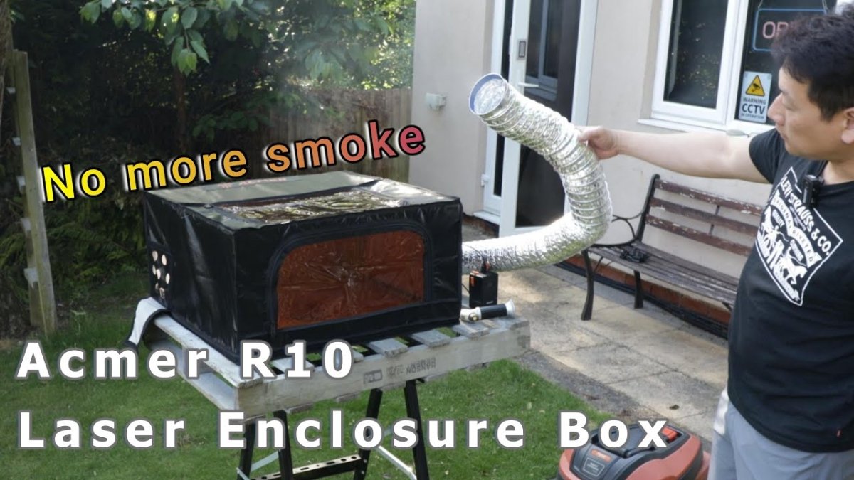 ACMER R10 Laser Enclosure Box affordable and ready in 10 minutes, no more smoke and noise indoor - ACMER
