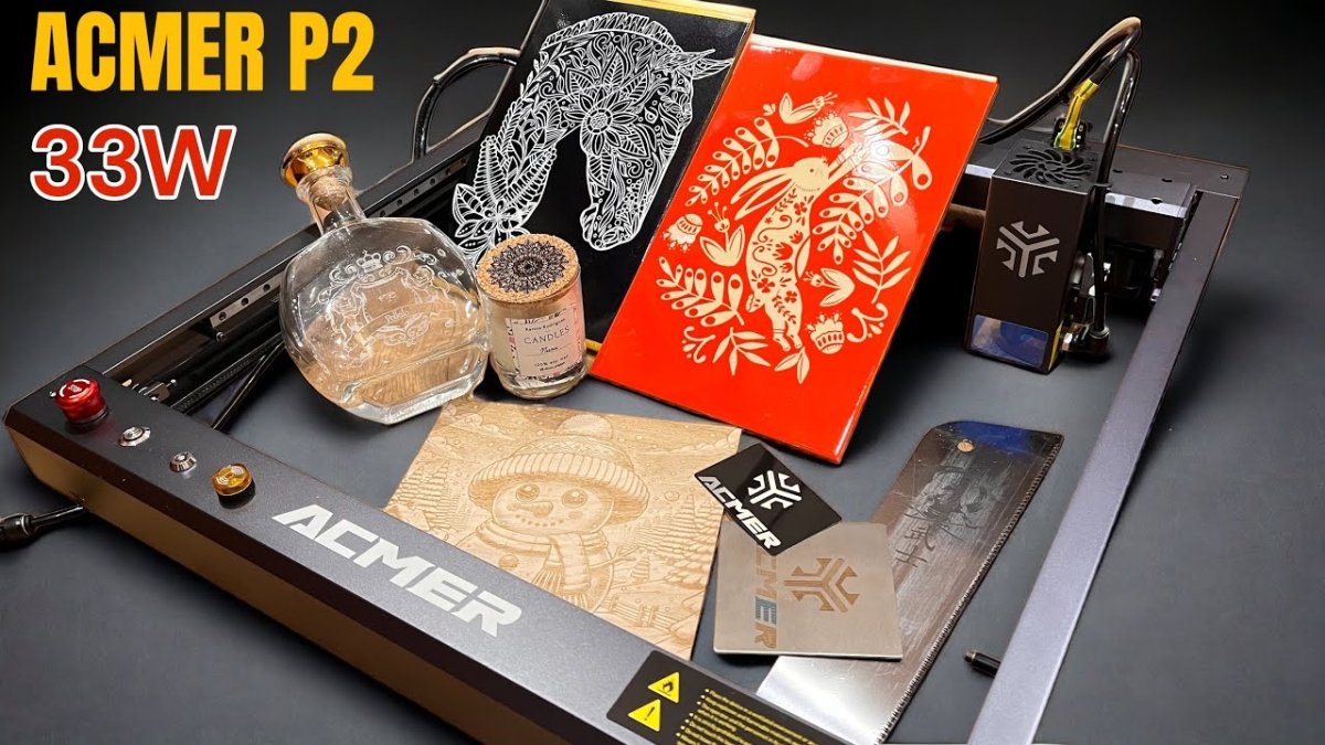 Almost PERFECT! Overview of the ACMER P2 laser CNC machine at 33 Watts - ACMER