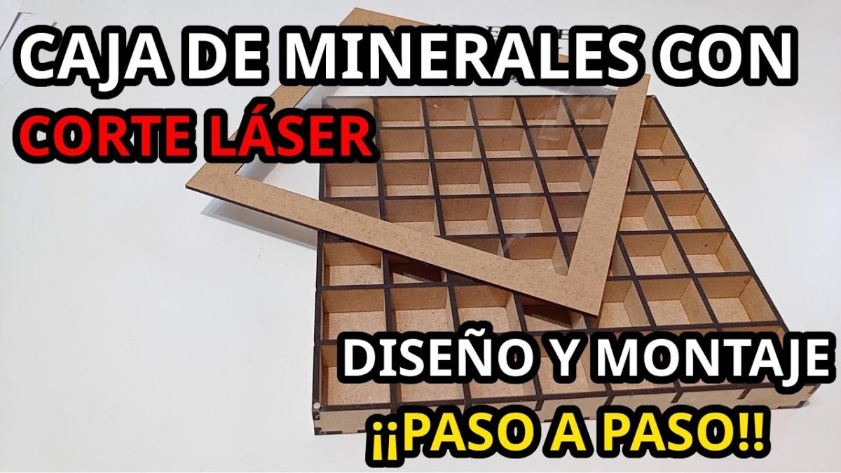 Caja Mineral Cortada Láser ACMER P1 10w. Cubierta magnética. Diseño y Montaje Paso a Paso. 428 - ACMER