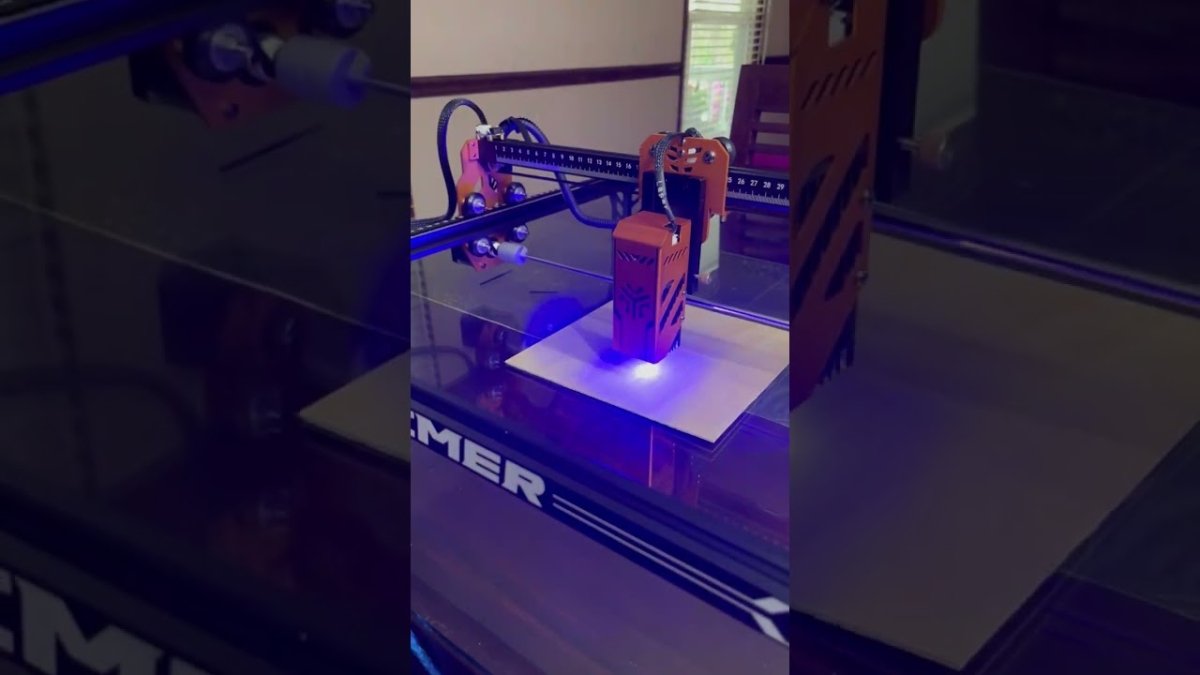 First Test Burn of the ACMER P1 S Pro Laser - ACMER
