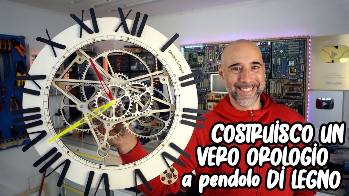 HO COSTRUITO UN VERO OROLOGIO CON IL LEGNO con soli 10W Acmer P3 - ACMER