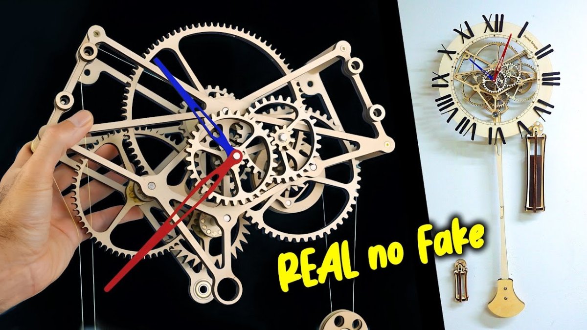 I built a REAL pendulum clock with a 10w laser engraver ACMER P3 - ACMER