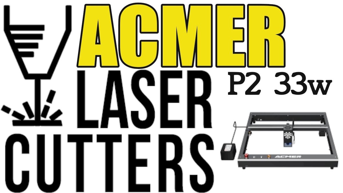 Insane, learn to cut art in a day! Acmer p2 33w laser Review - ACMER