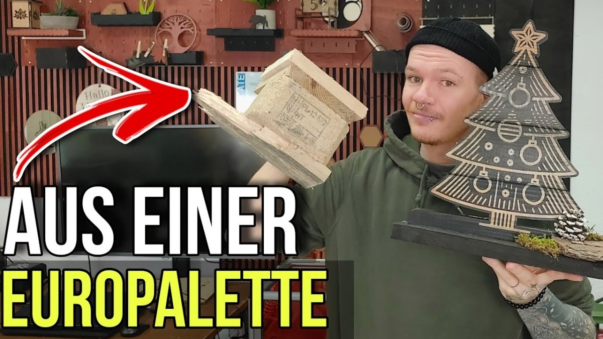 Lasercut DIY-Projekte für 0 Euro! - Weihnachtsdeko aus Europaletten 🎄✨ - ACMER P3 - ACMER