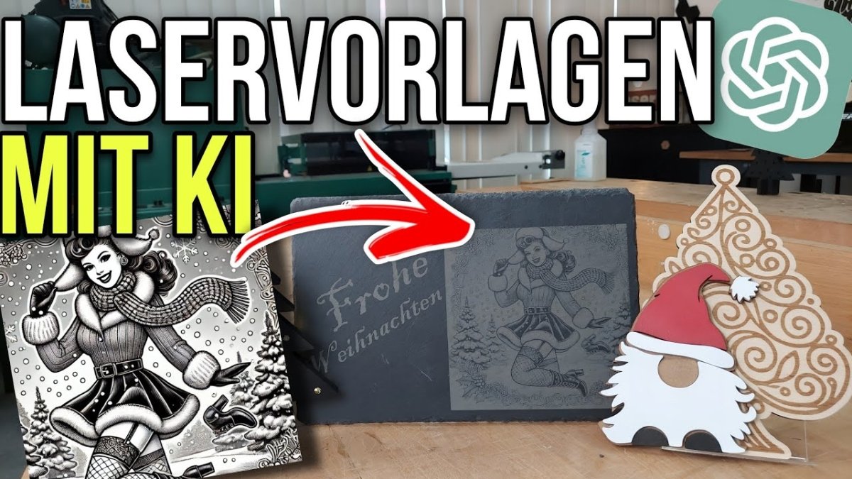 🎄 Laservorlagen mit ChatGPT: Weihnachtsdeko & Pin-up Designs leicht gemacht! - ACMER P3 - ACMER