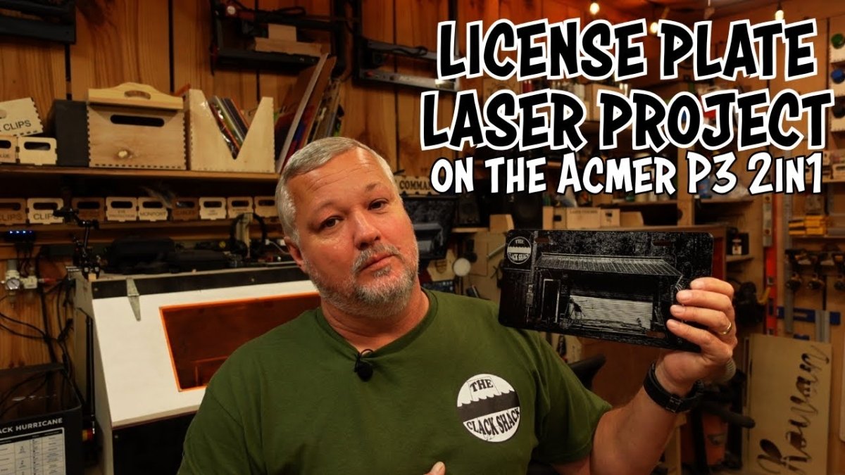 License plate laser project- on the Acmer P3 2in1 - ACMER