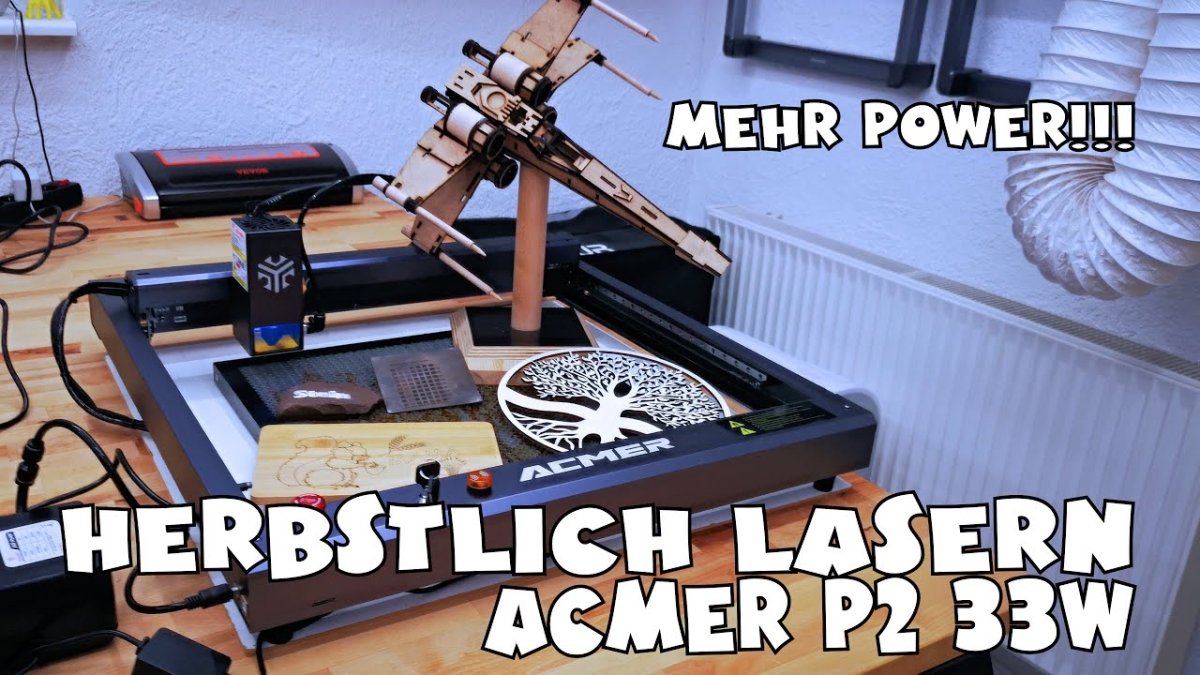 Mehr Power: Acmer P2 33W Desktop Diodenlaser - ACMER