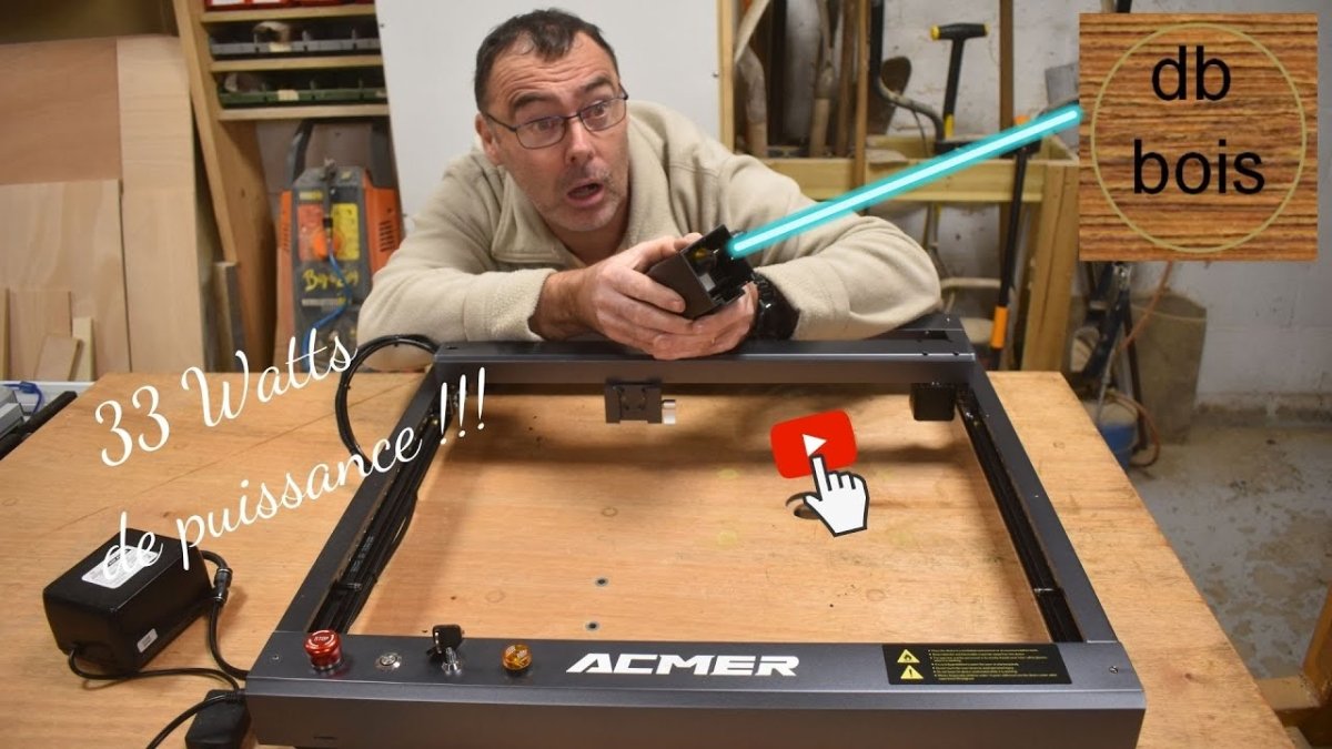 PRÉSENTATION DE LA DÉCOUPE LASER ACMER P2 33W - ACMER