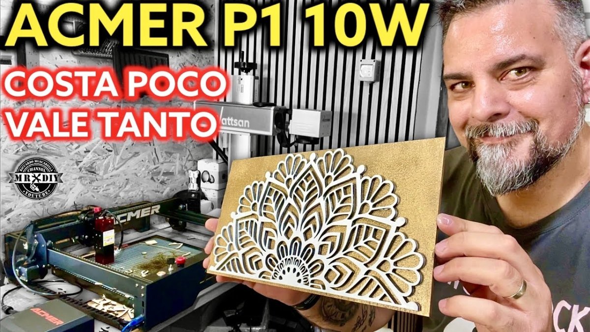 This engraver is cheap and works well. Laser engraver acmer p1 10W. Economic. Laser wood cutting - ACMER