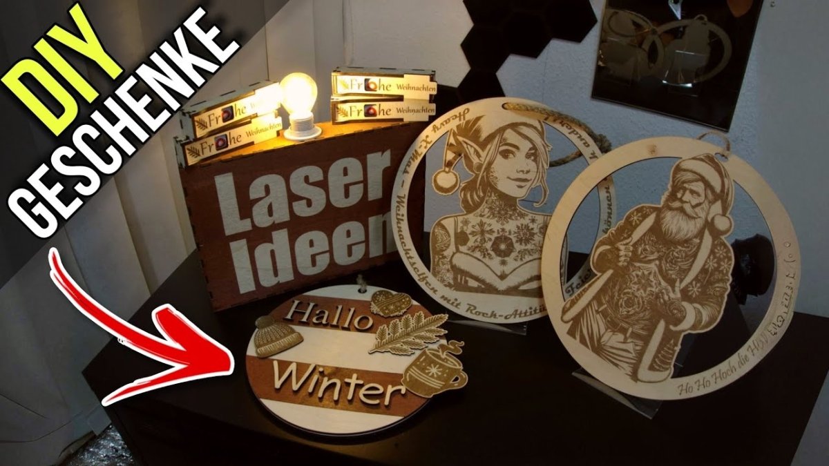 Weihnachtsgeschenke selber machen mit dem Laser - ACMER P3 - ACMER