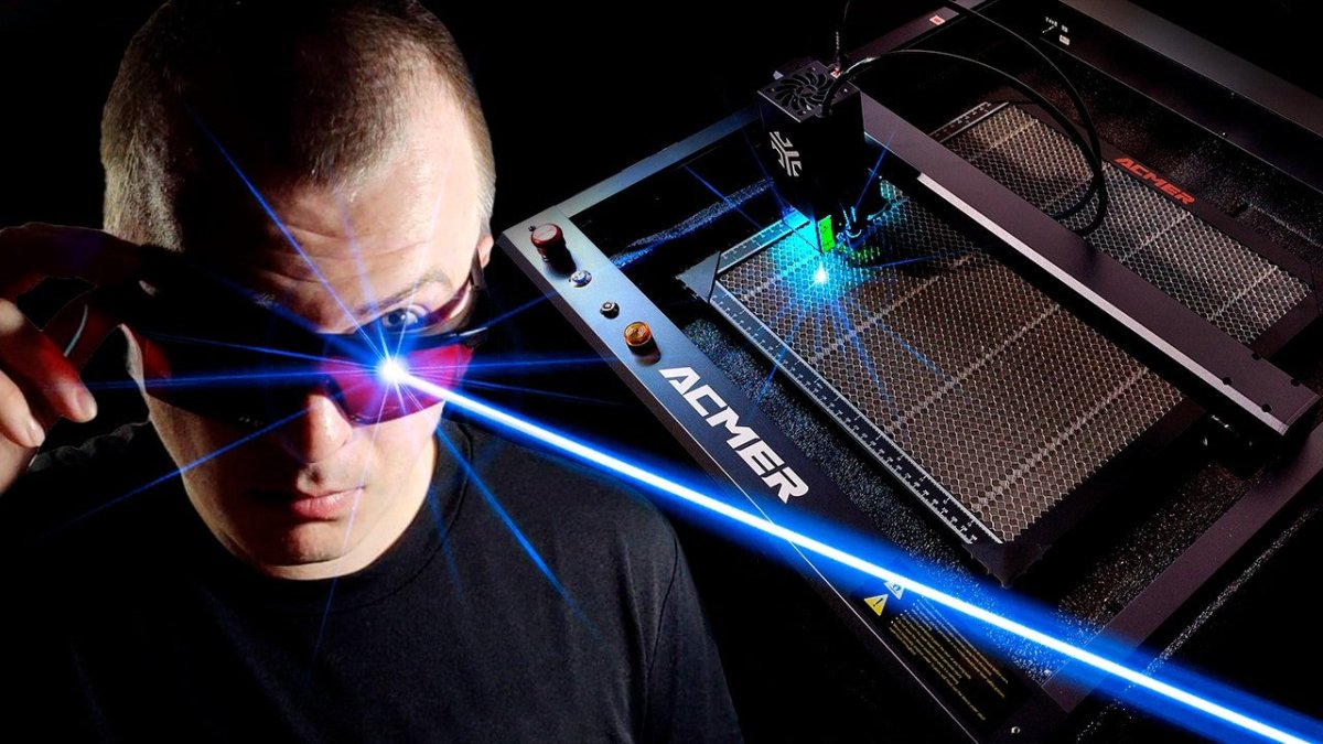 What can the POWERFUL ACMER P2 laser do? Laser engraving and cutting of material. - ACMER