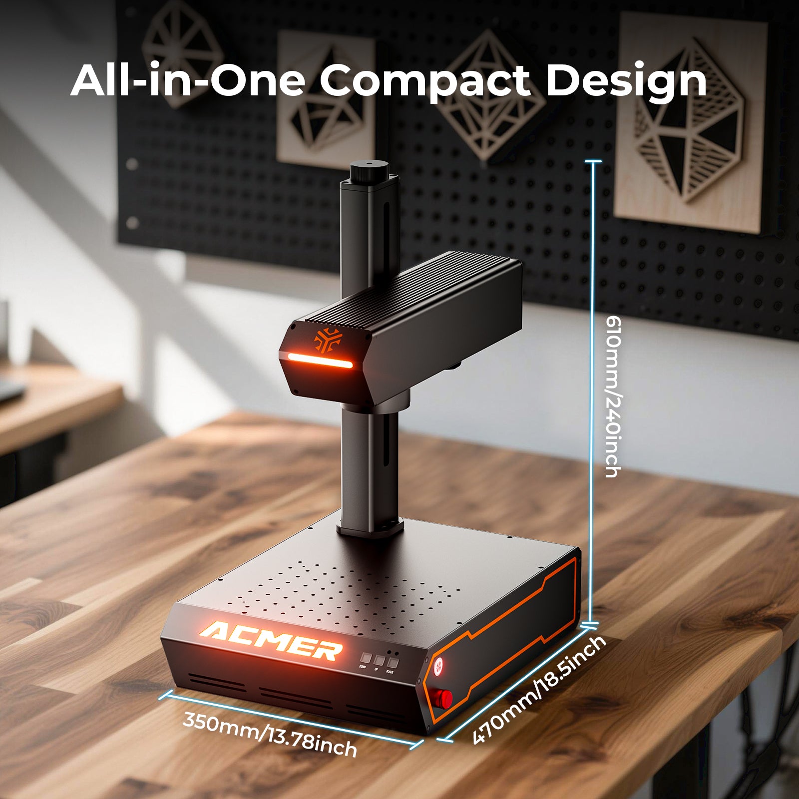 ACMER 20–60W Compact Fiber Laser Engraver – Standard & MOPA Options
