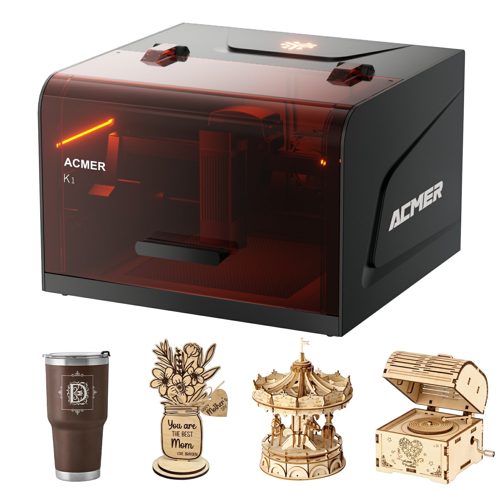 ACMER K1 Enclosed Portable Laser Engraver（Pre-Sale）