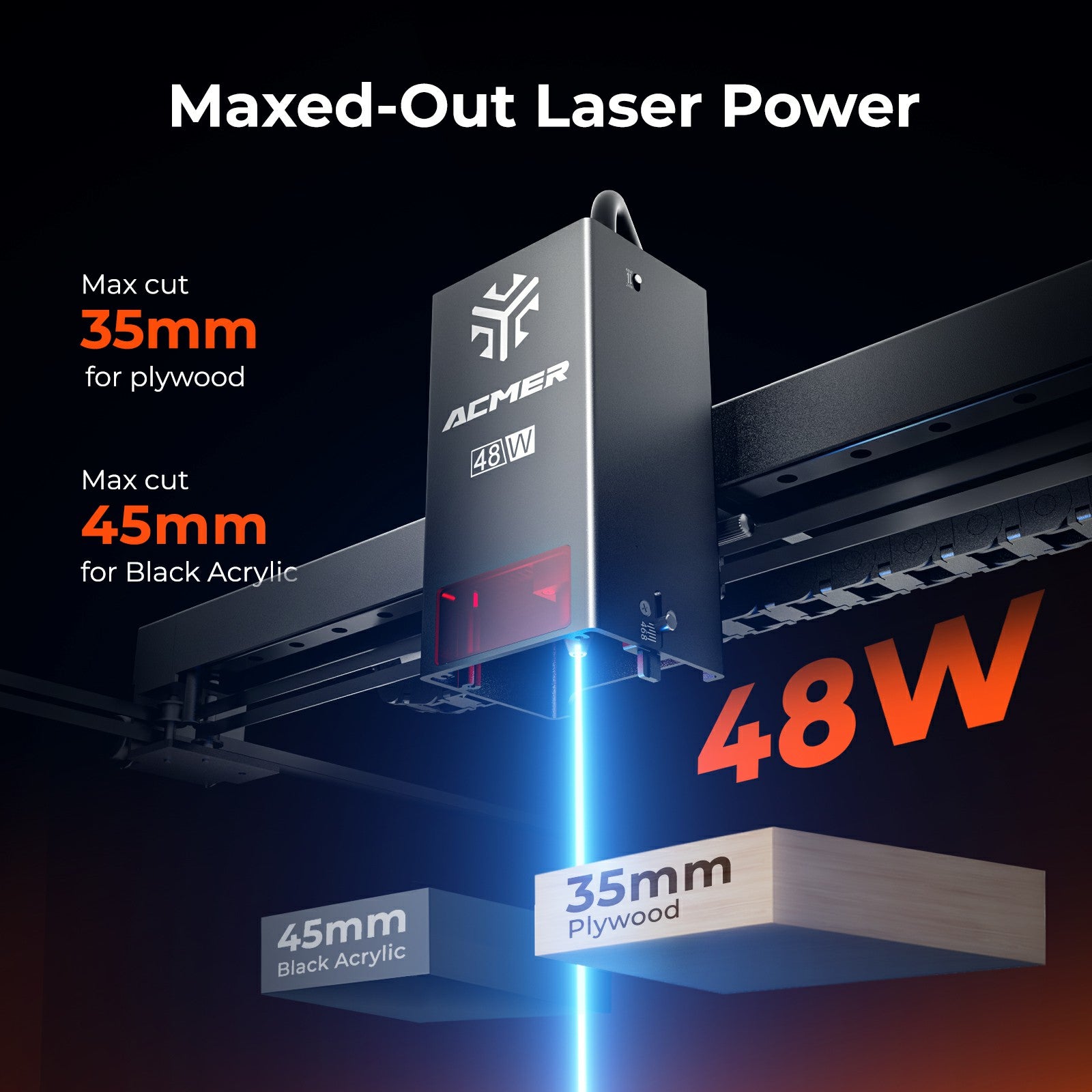 ACMER P3 48W Diode Enclosed Laser Engraver