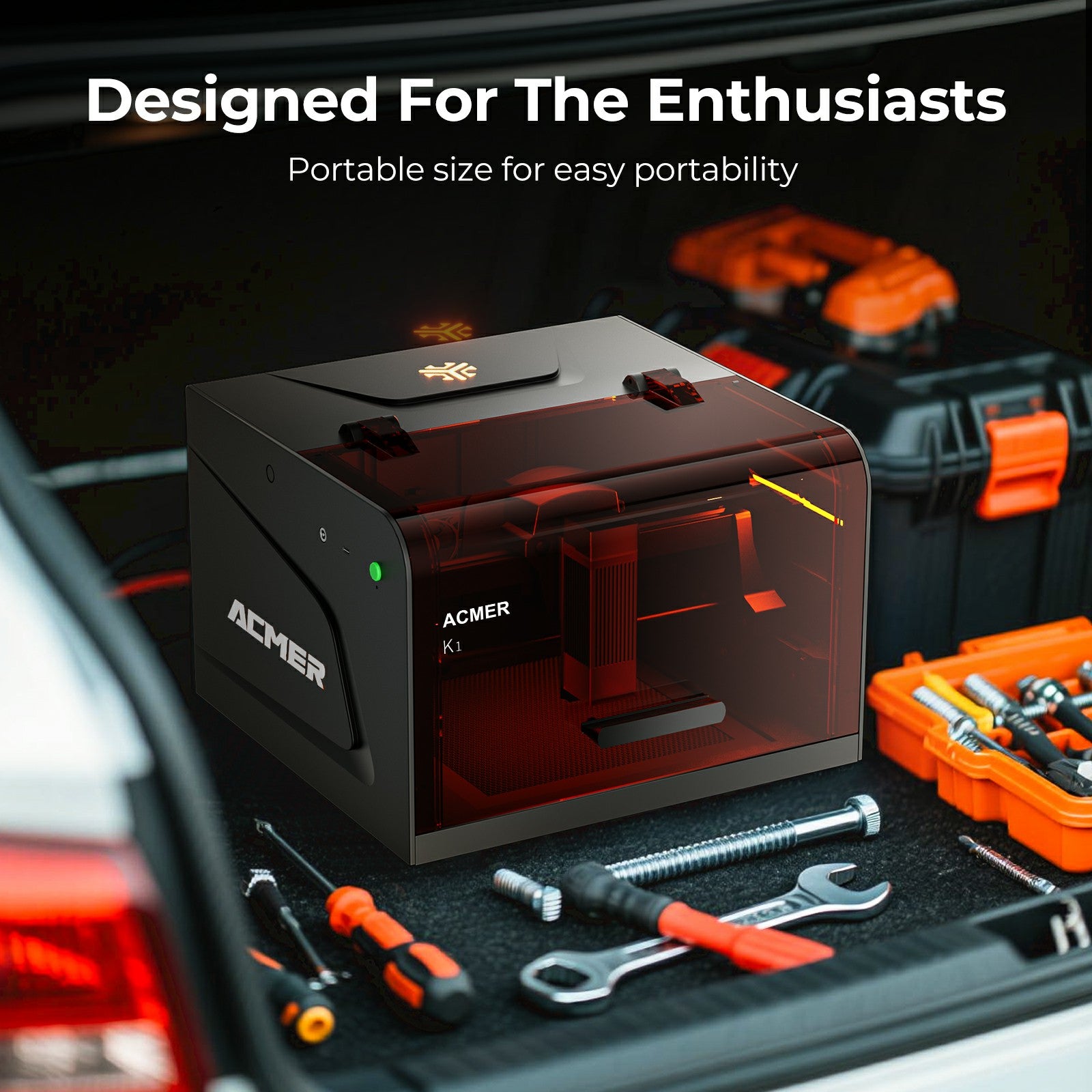 ACMER K1 Enclosed Portable Laser Engraver（Pre-Sale）
