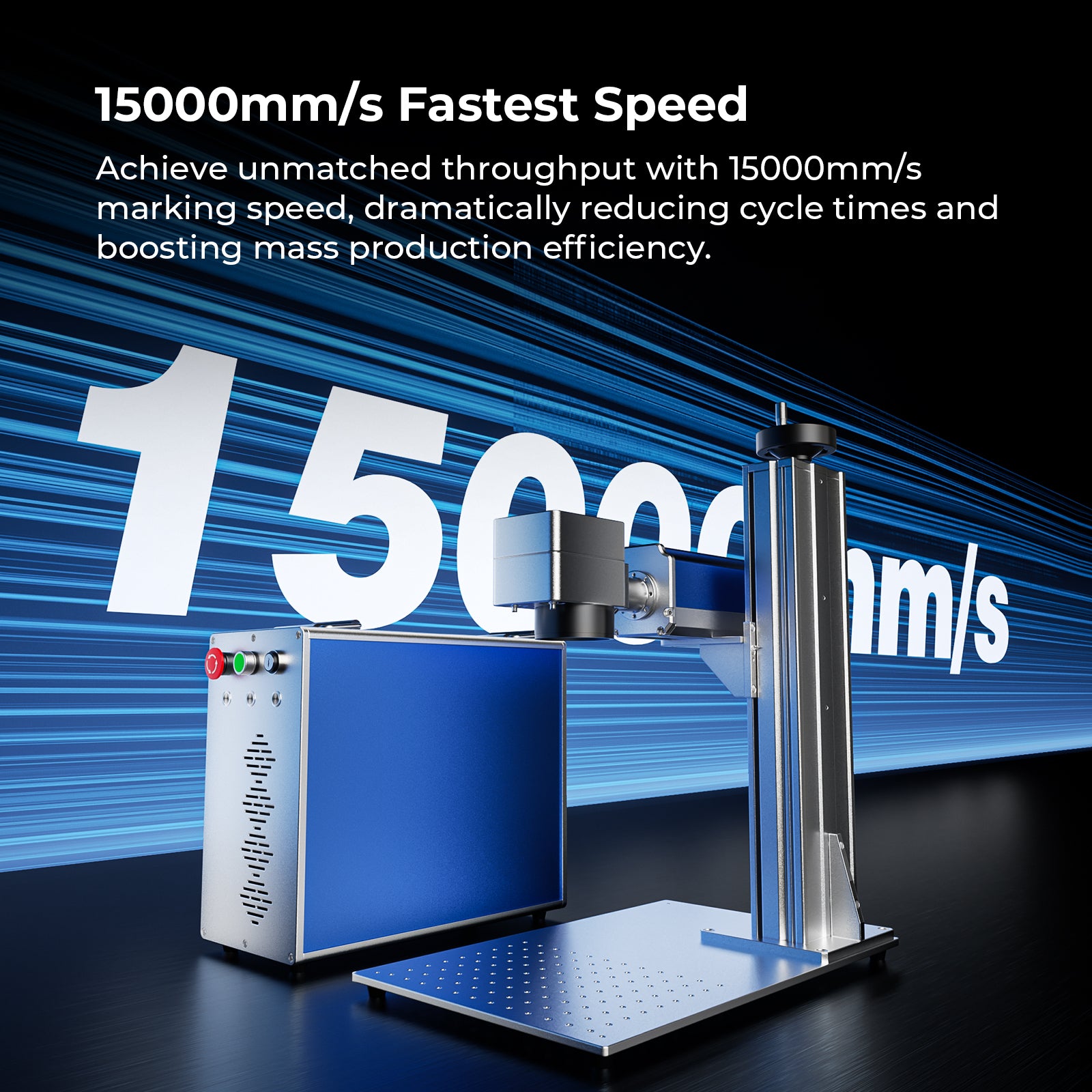 ACMER 30–100W Split Fiber Laser Engraver – High Precision Engraving & Color Marking Options