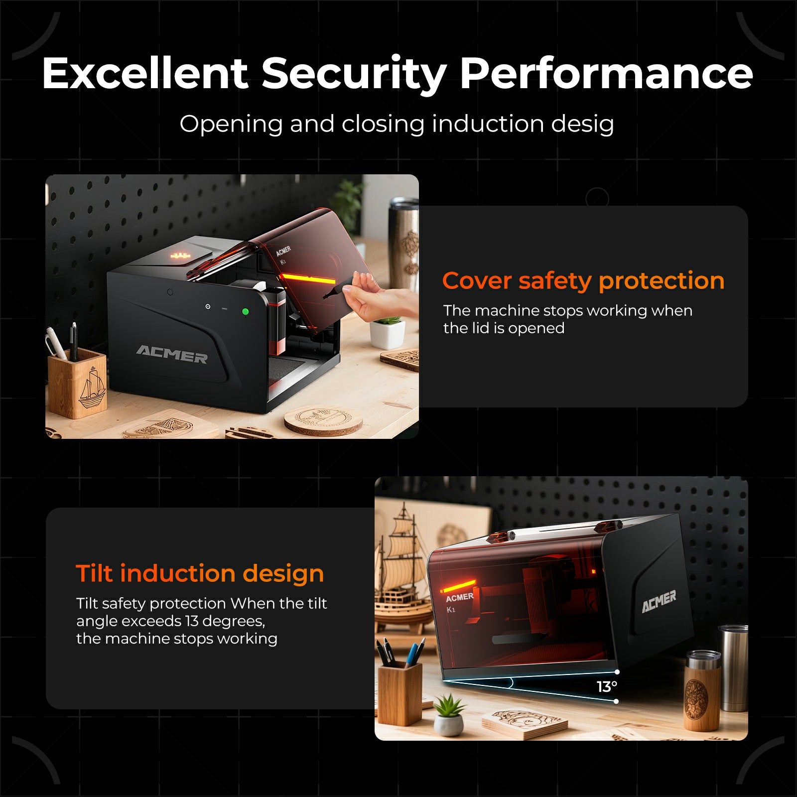 ACMER K1 Enclosed Portable Laser Engraver（Pre-Sale）