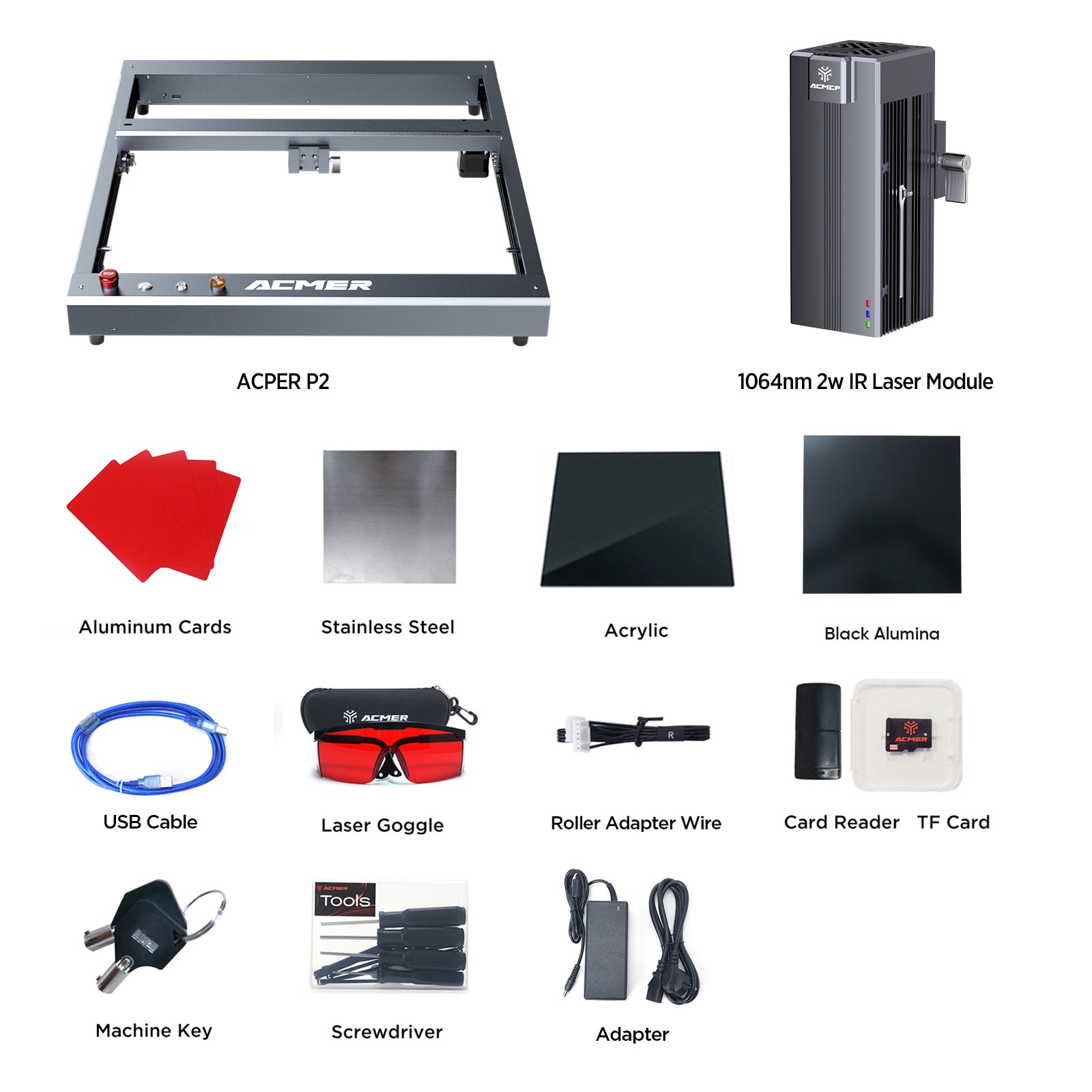 ACMER P2 IR 2w Infrared(IR) Laser Engraver