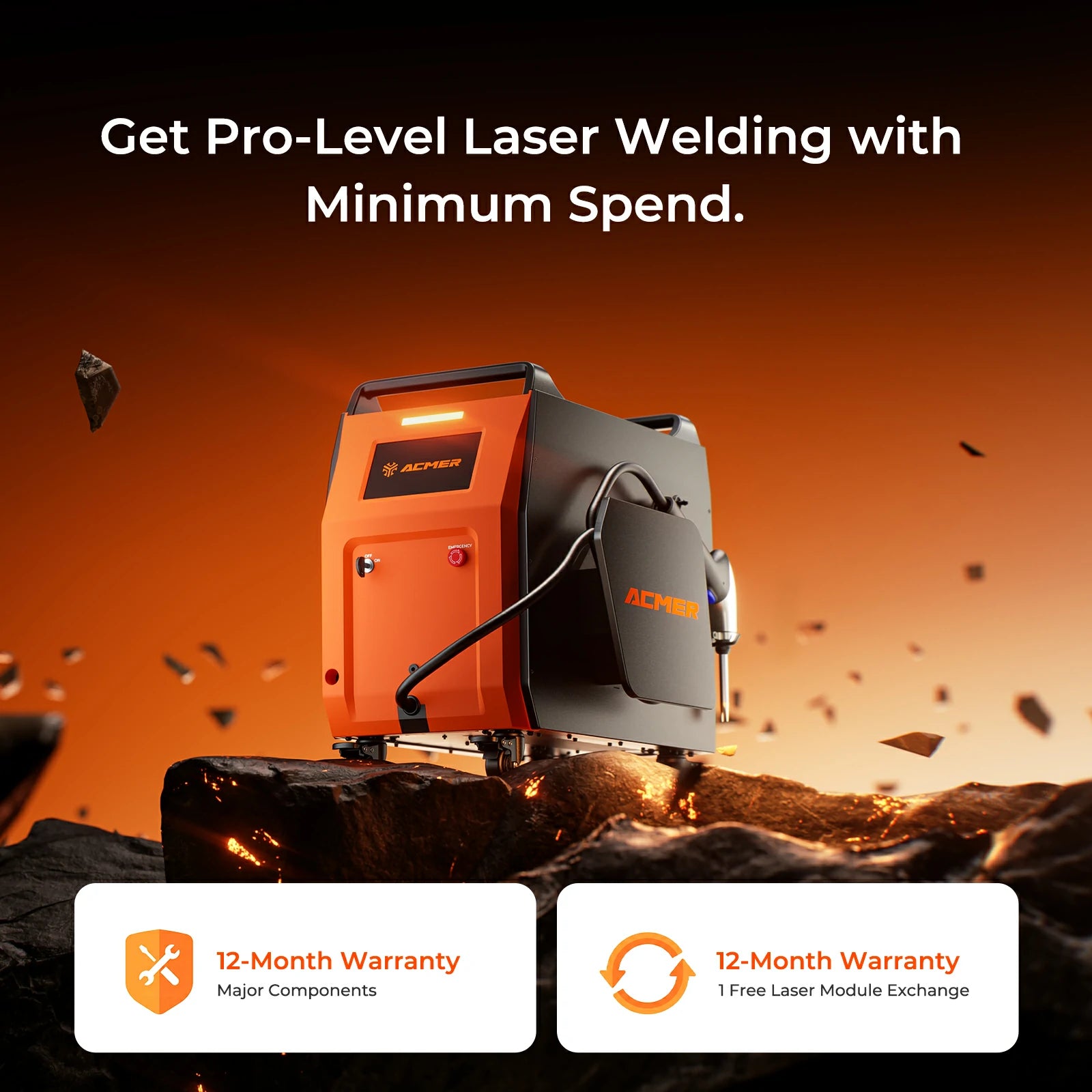 ACMER XMetal 3-in-1 Fiber Laser Welder, Cutter & Cleaner (Pre-order)