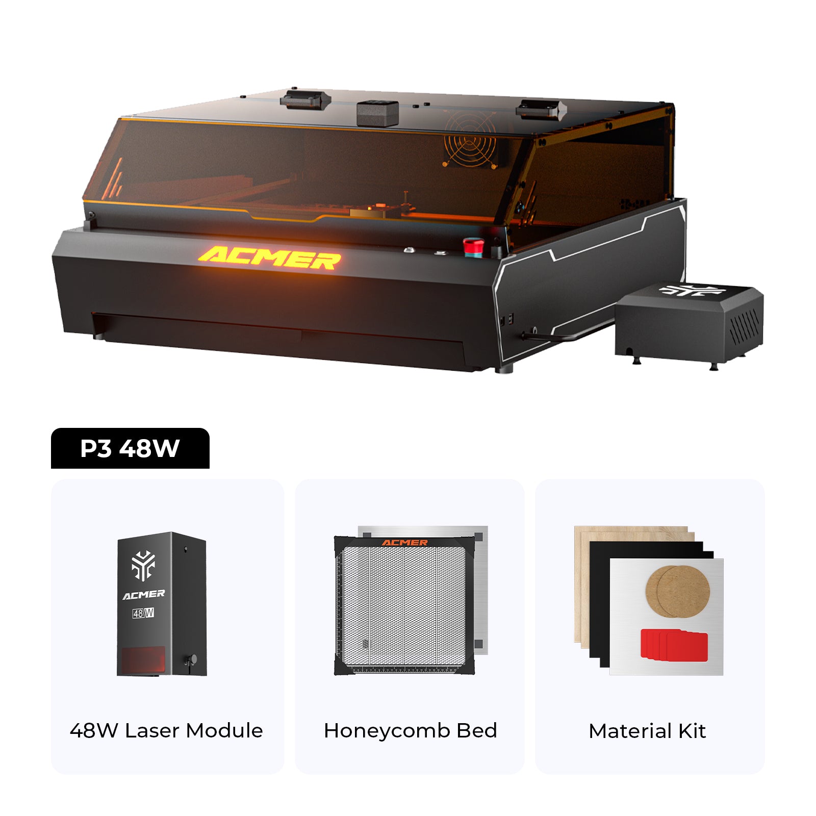 ACMER P3 48W Diode Enclosed Laser Engraver