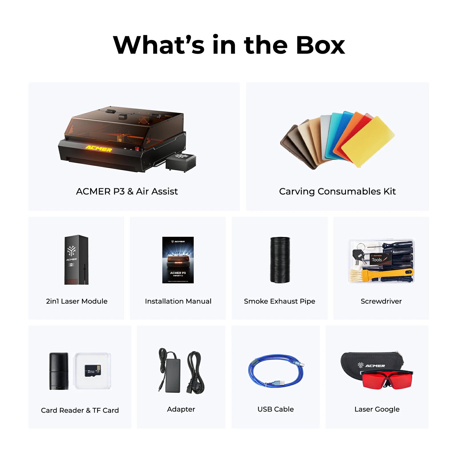 ACMER P3 IR＆Diode Enclosed Dual Laser Engraver