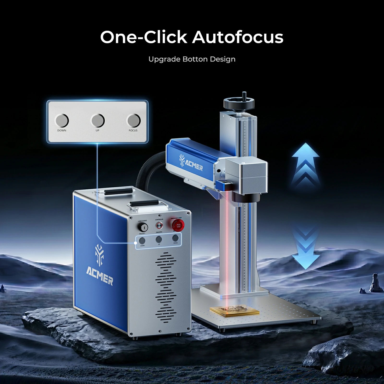 ACMER SM Best Budget Fiber MOPA Split Laser Marking Machine