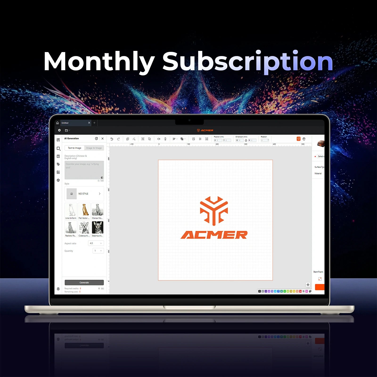 ACMER Studio Monthly Subscription