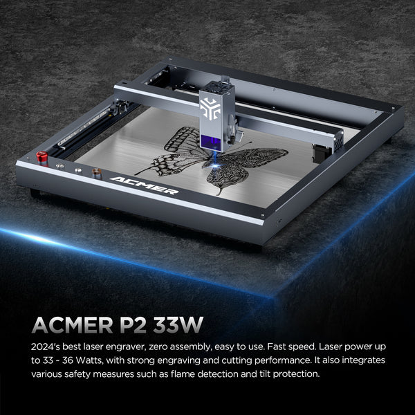 ACMER P2 33W Laser Engraver and Cutter Machine