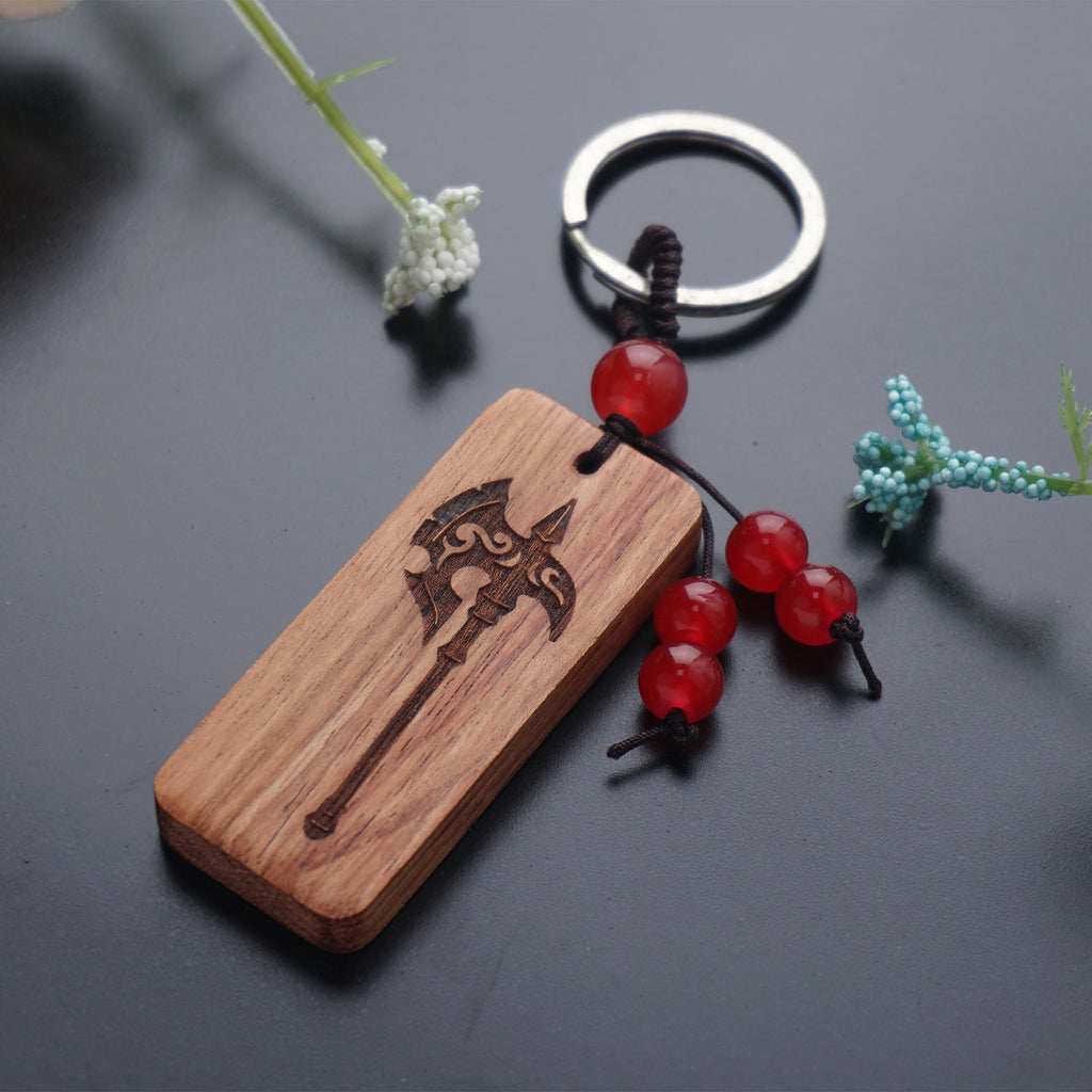 Custom Wood Engraved Keychains