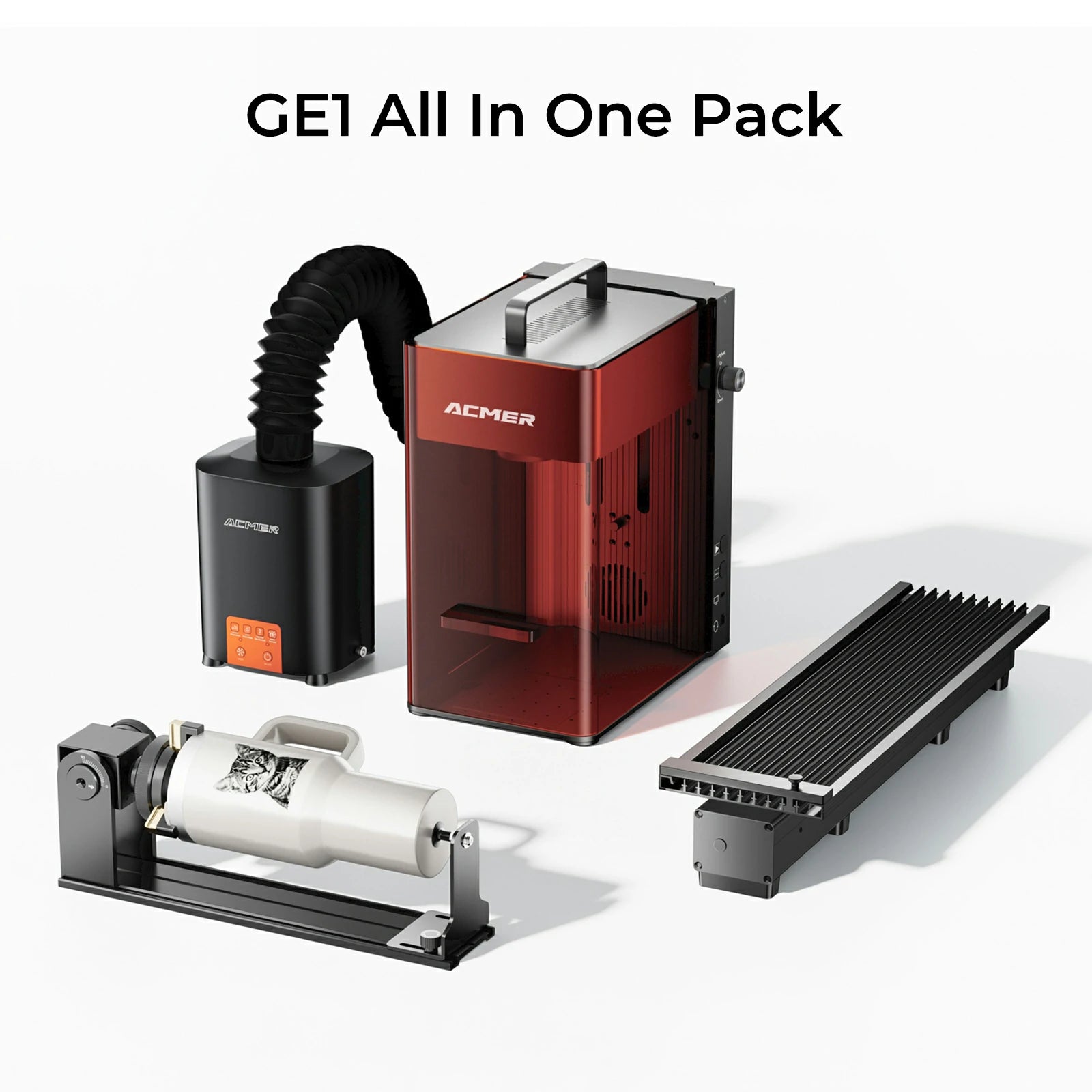 ACMER GE1 2W IR & 10W Diode Portable Galvo Dual Laser Engraver