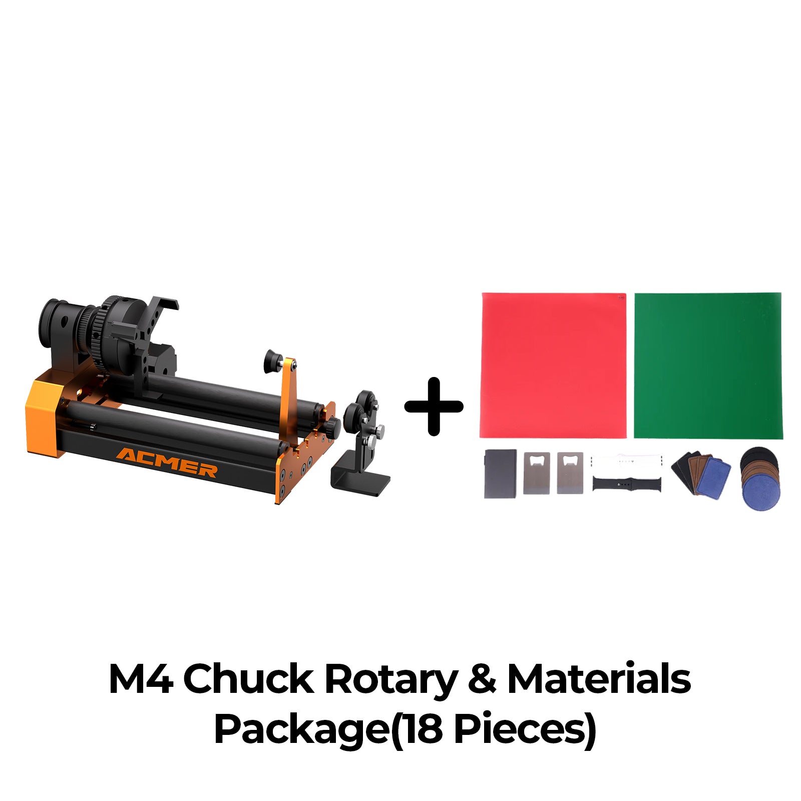 M4 Chuck Rotary & Materials Package(18 Pieces)
